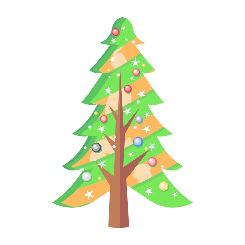 decoración de árbol de moda vector