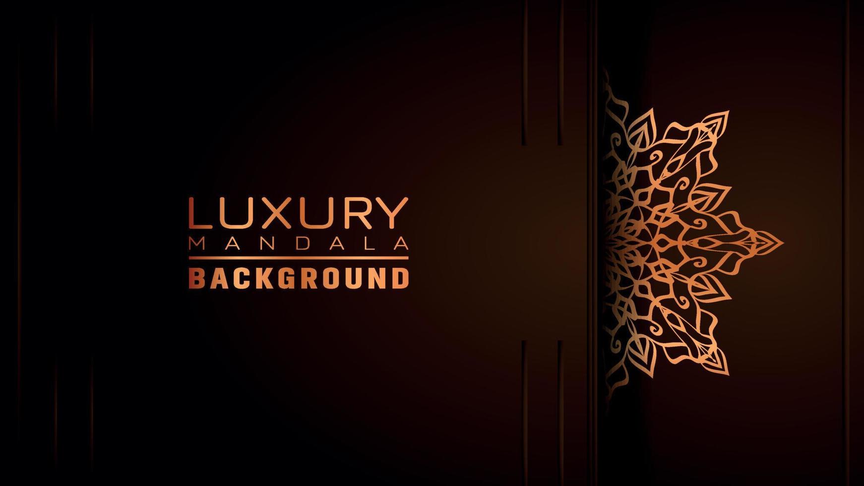 Luxury ornamental mandala background, arabesque style vector