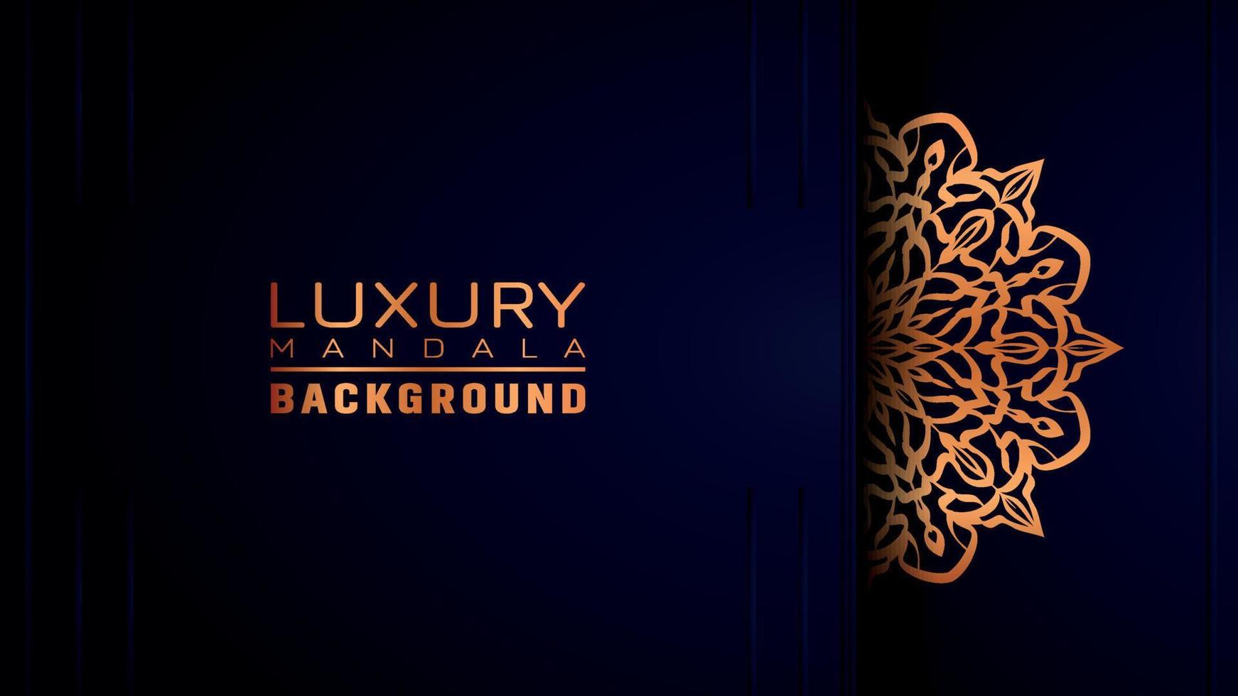 Luxury ornamental mandala background, arabesque style vector