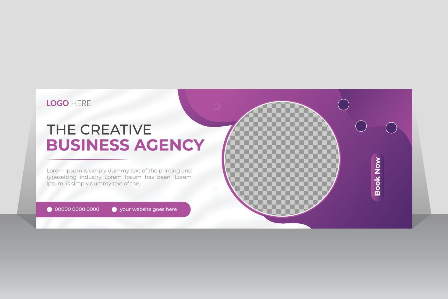 Digital marketing timeline cover page banner design, corporate business webinar or web banner template, business conference layout vector