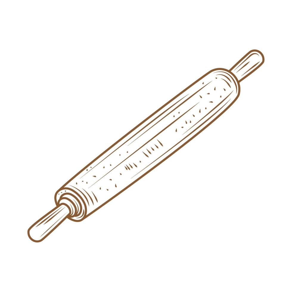 rolling pin icon vector