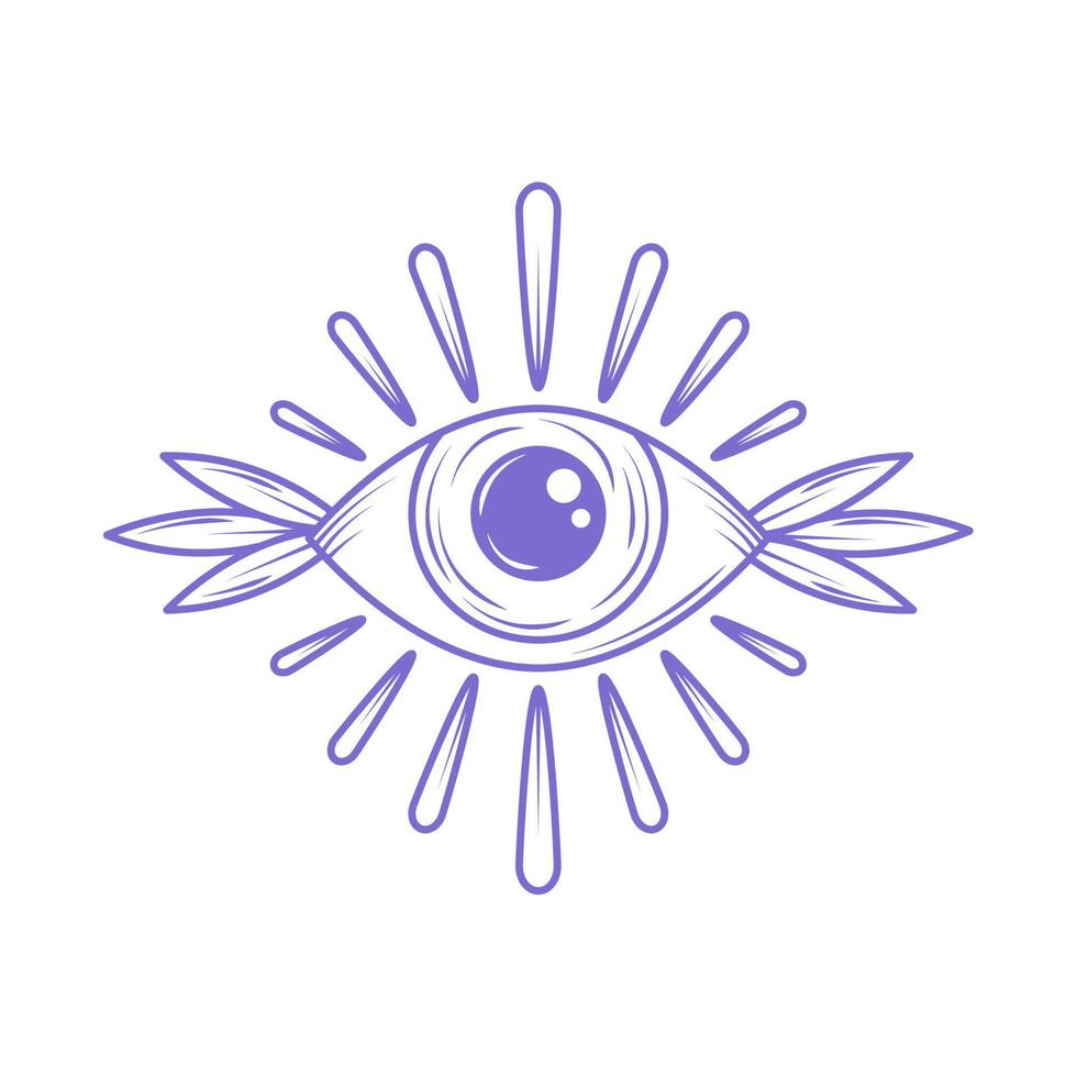 eye esoteric icon vector