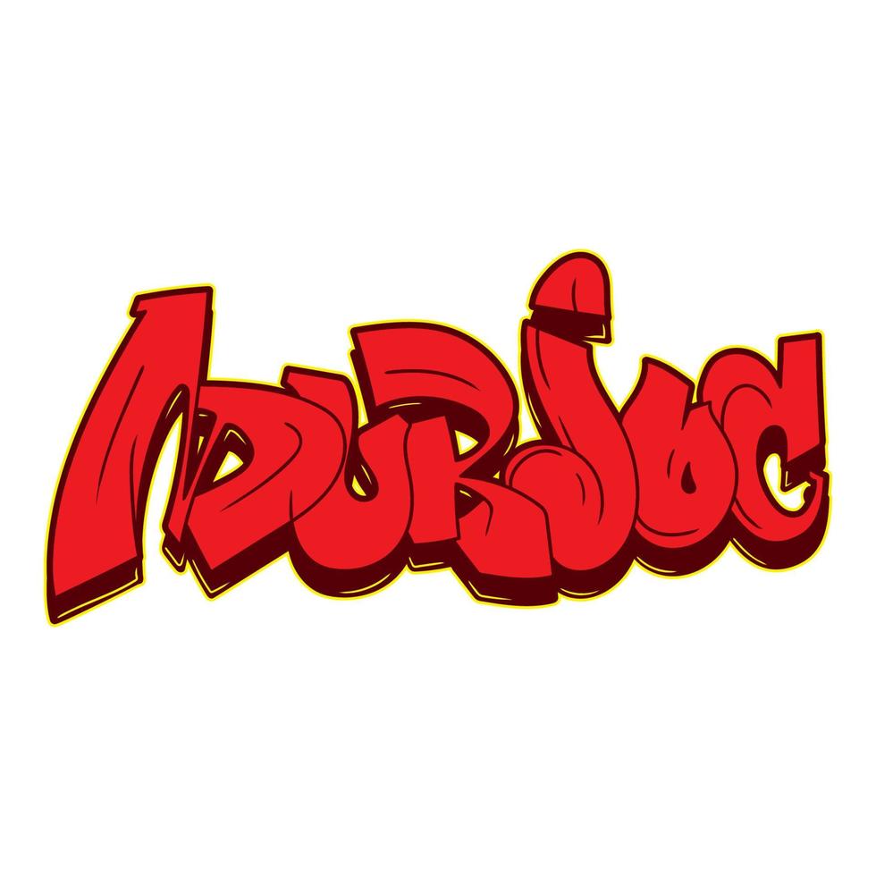 graffiti text murdoc 16745566 Vector Art at Vecteezy