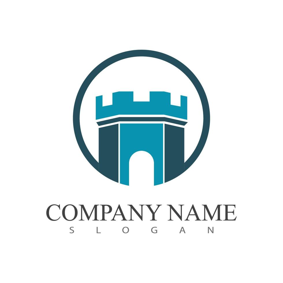 Castle Logo Template vector symbol  icon design