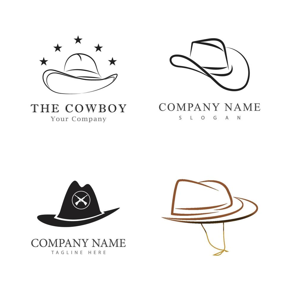 Cowboy logo vector template design