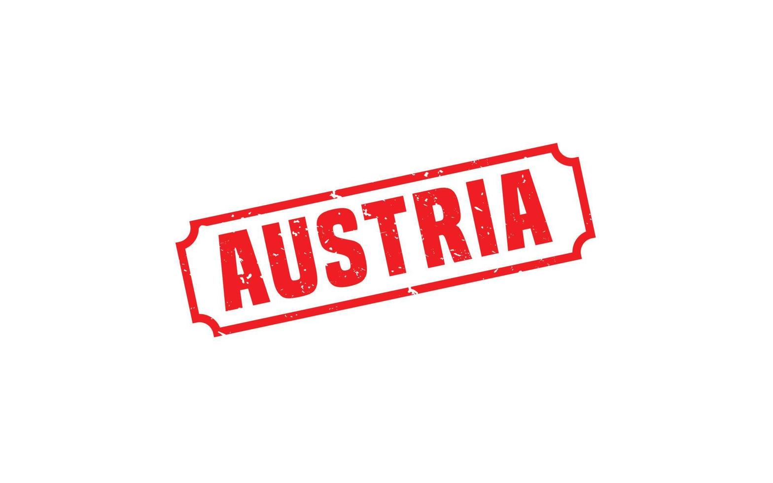 AUSTRIA stamp rubber with grunge style on white background vector