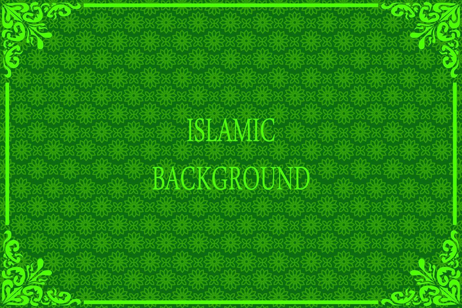 green EID background with snowflakes vector
