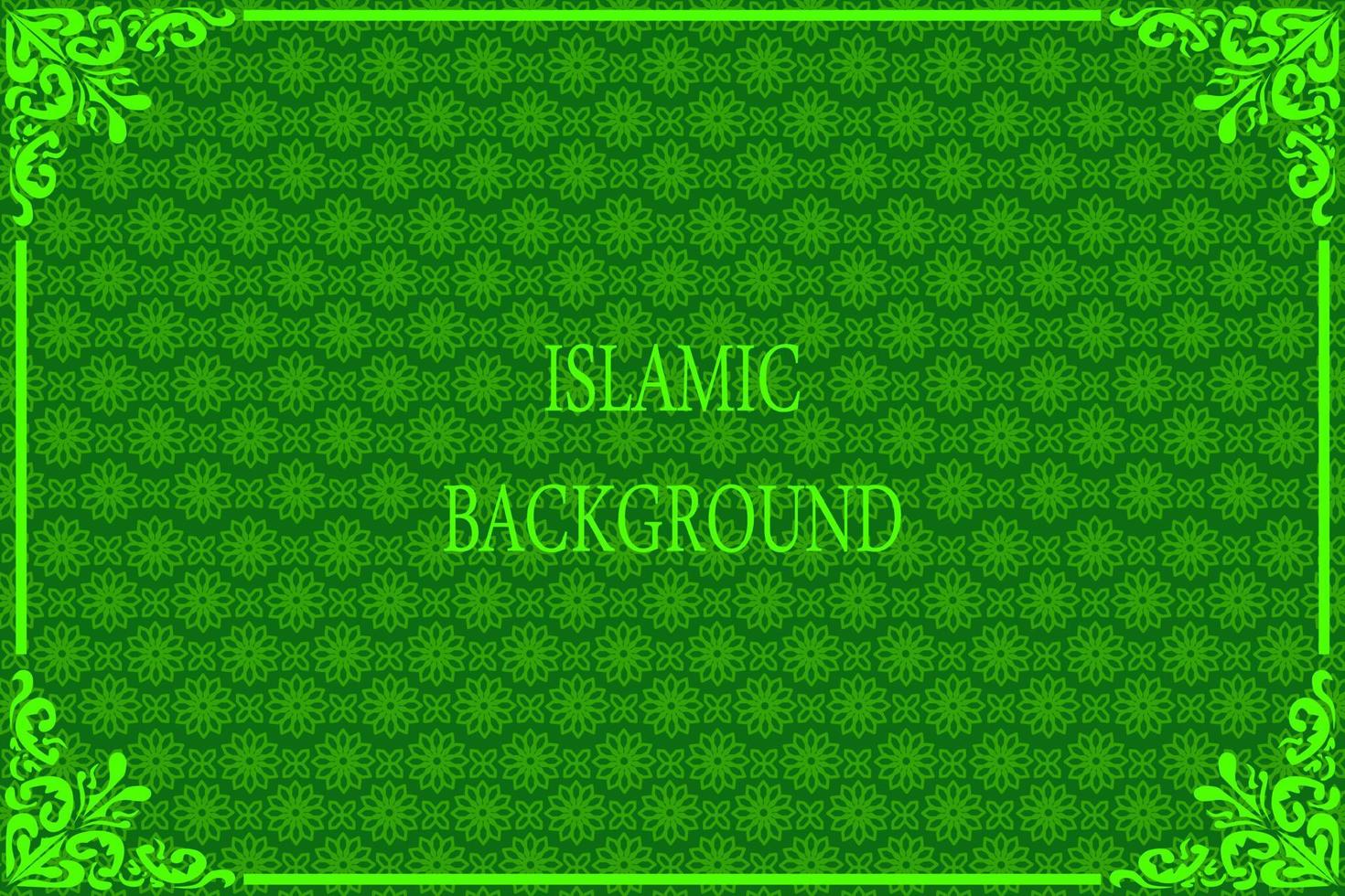 green EID background with snowflakes vector