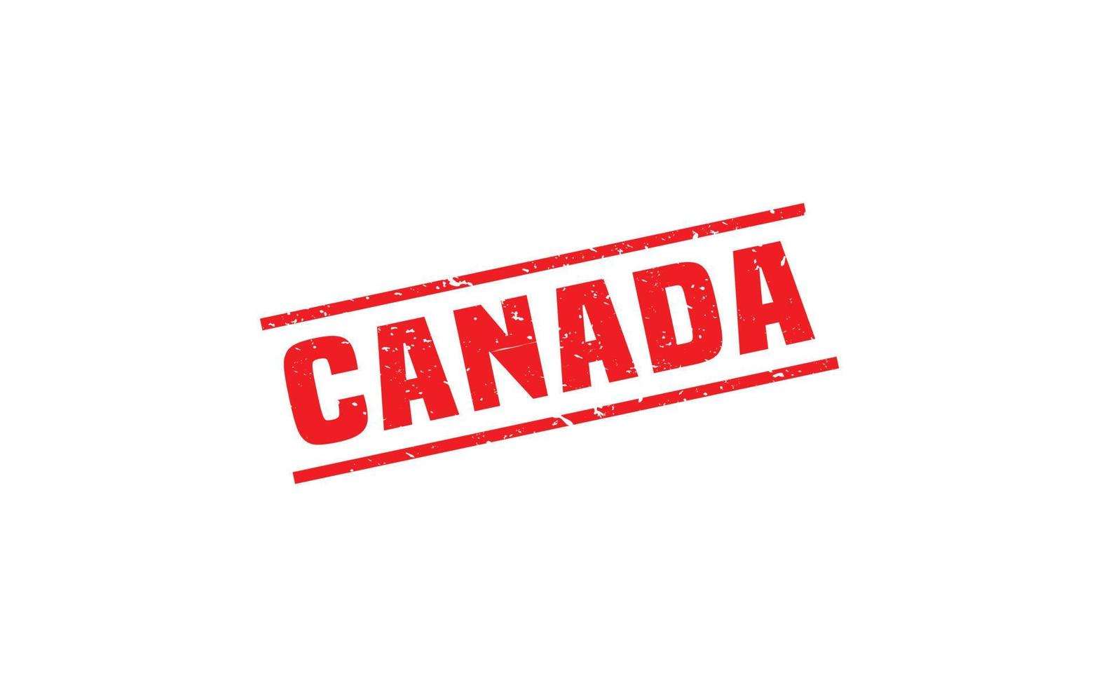 Canada stamp rubber with grunge style on white background vector