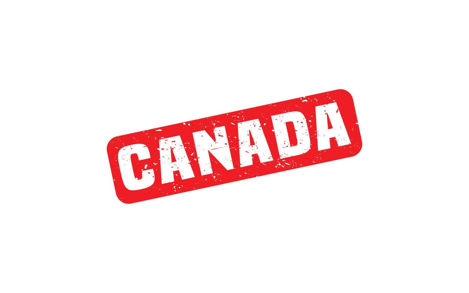 Canadá sello de caucho con estilo grunge sobre fondo blanco. vector