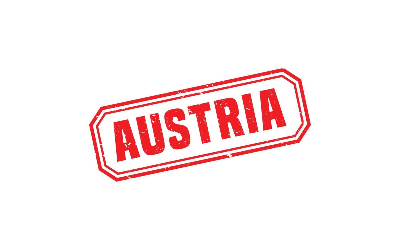 AUSTRIA stamp rubber with grunge style on white background vector