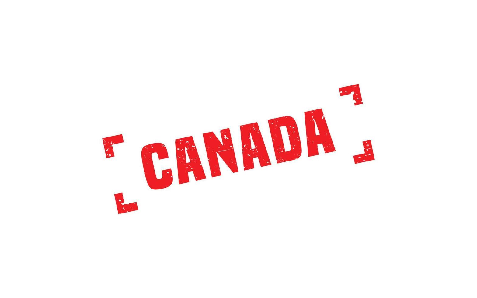 Canada stamp rubber with grunge style on white background vector