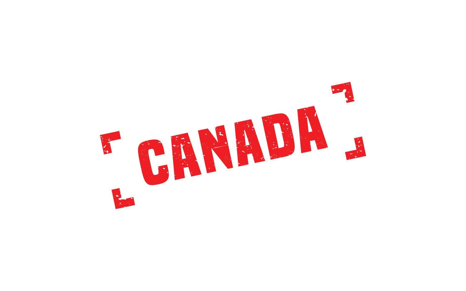 Canadá sello de caucho con estilo grunge sobre fondo blanco. vector