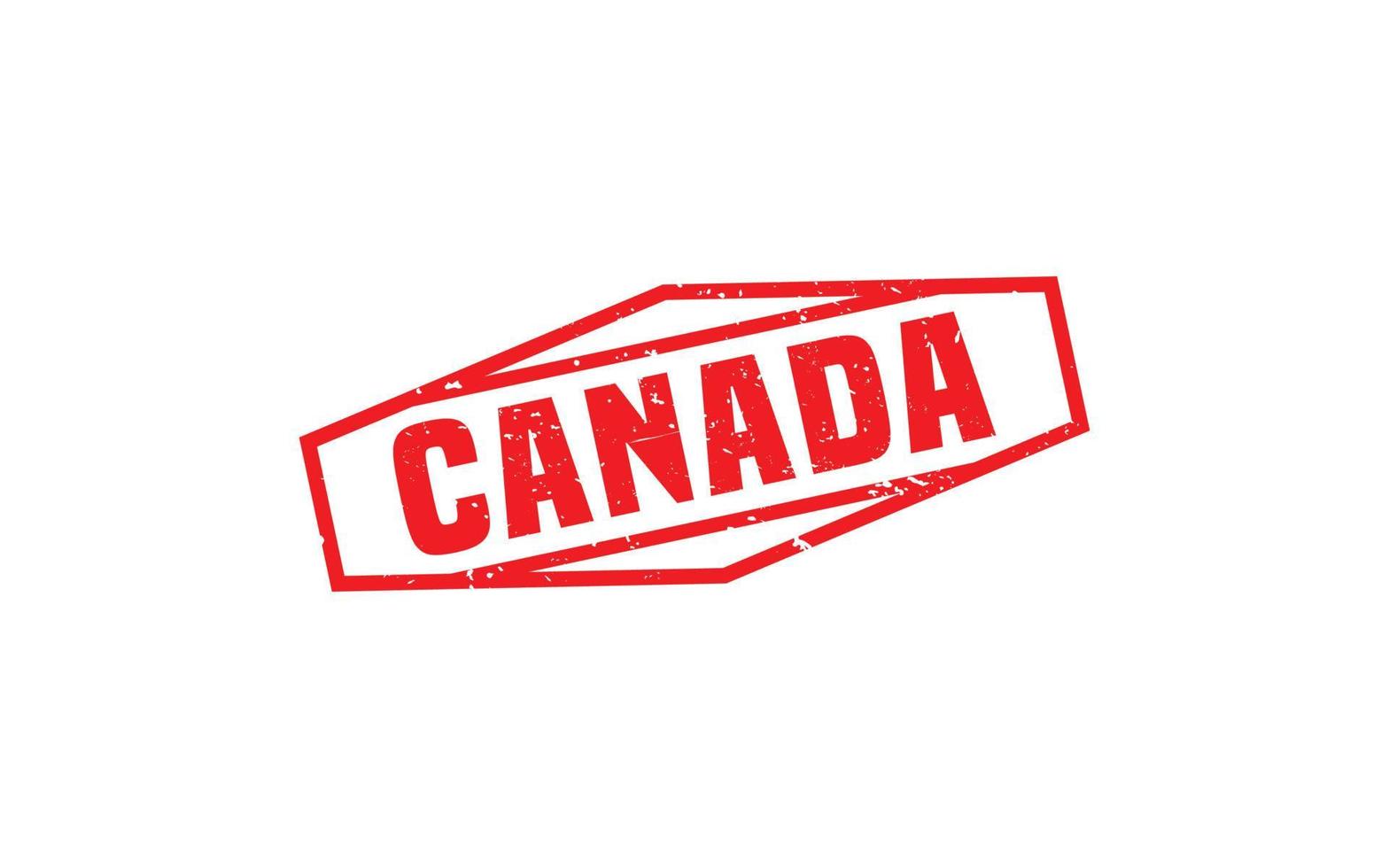 Canada stamp rubber with grunge style on white background vector