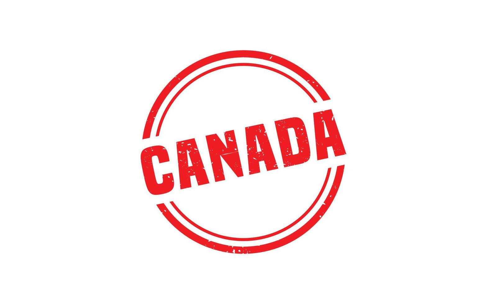 Canada stamp rubber with grunge style on white background vector