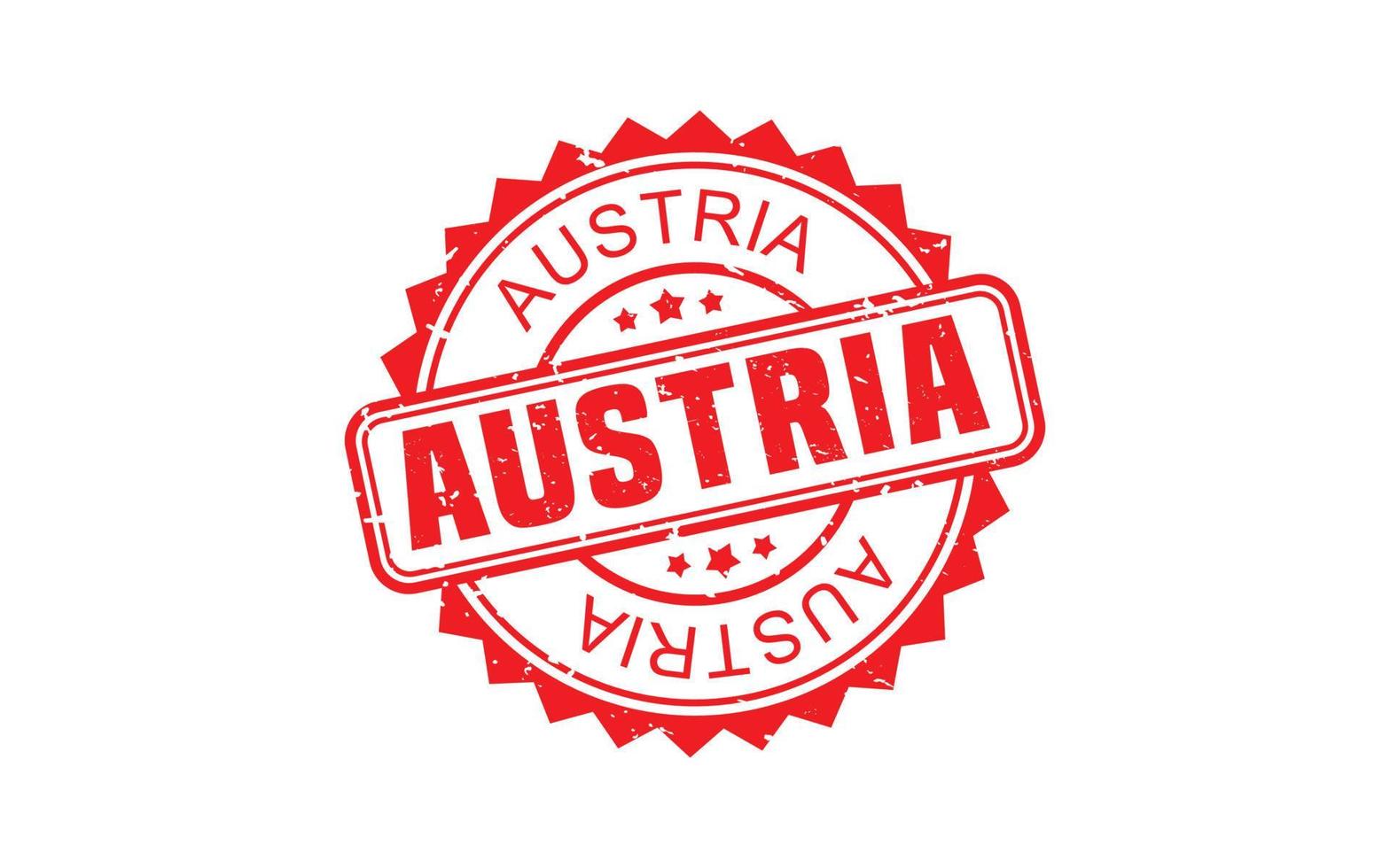 AUSTRIA stamp rubber with grunge style on white background vector