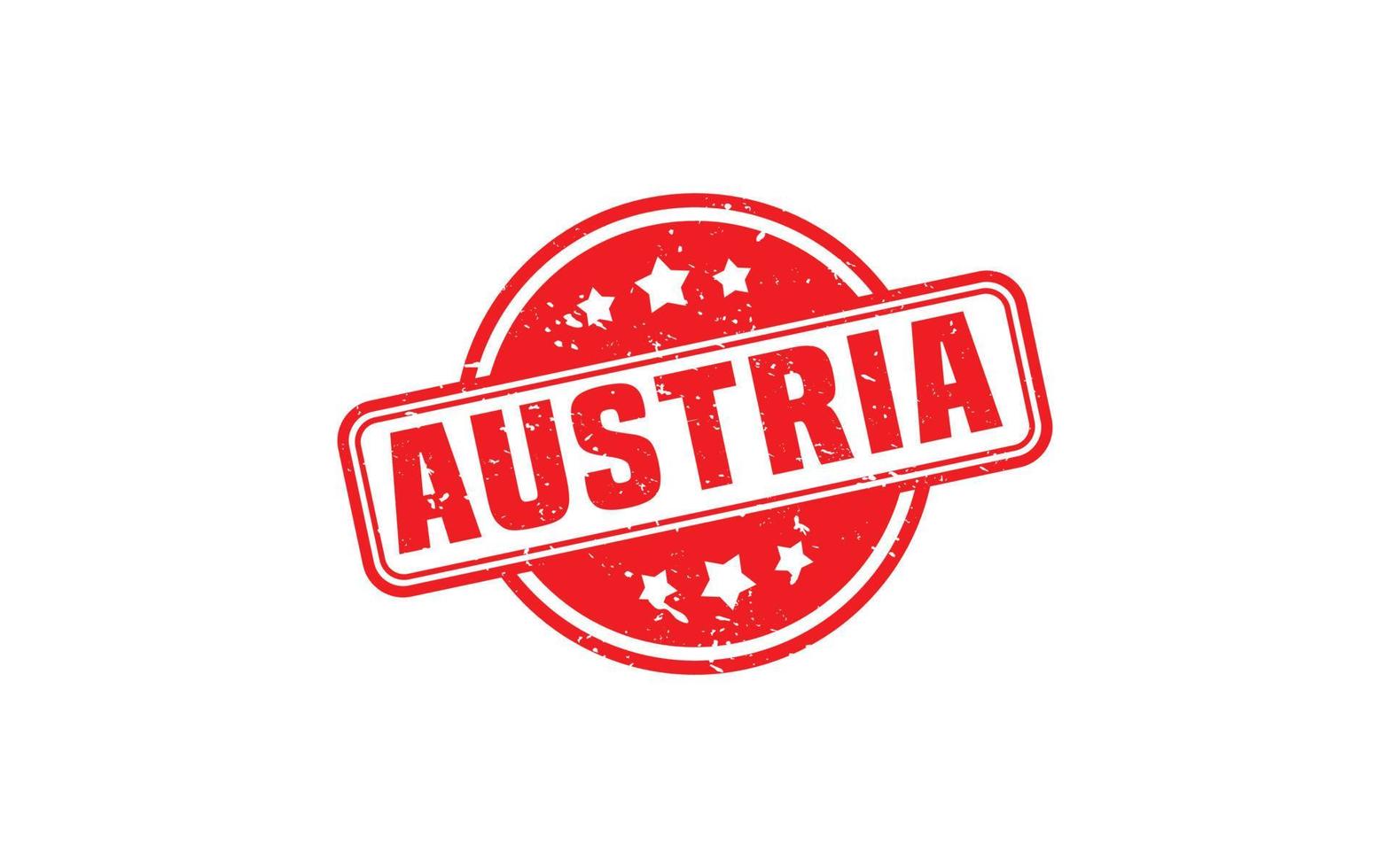 AUSTRIA stamp rubber with grunge style on white background vector