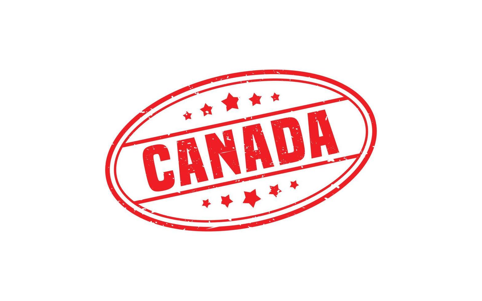 Canada stamp rubber with grunge style on white background vector