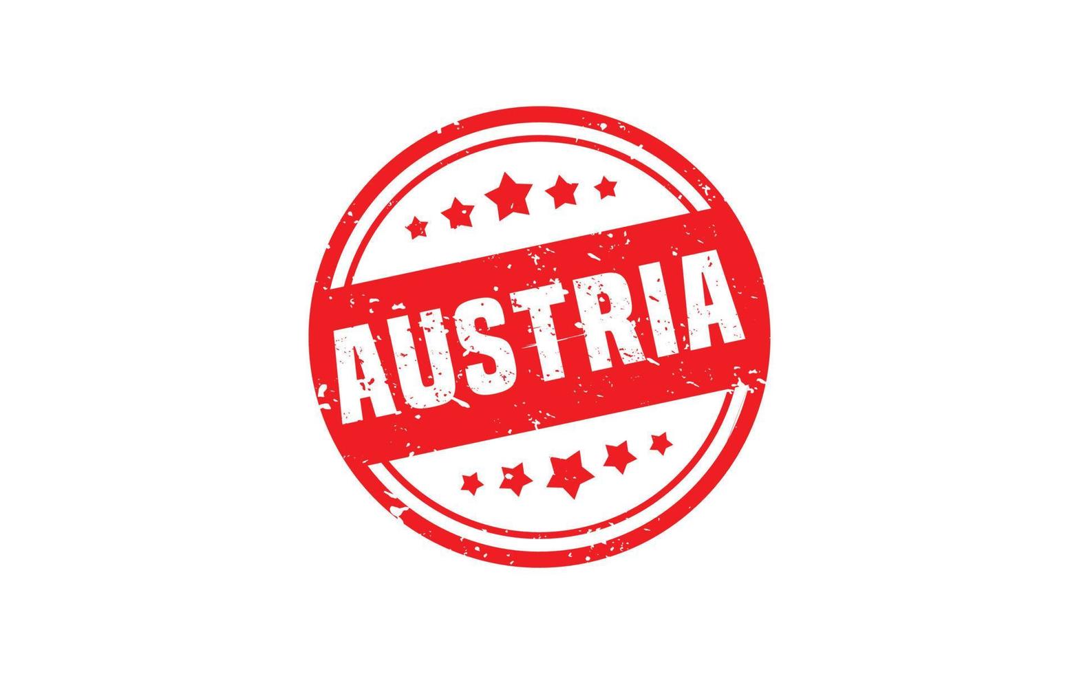 AUSTRIA stamp rubber with grunge style on white background vector