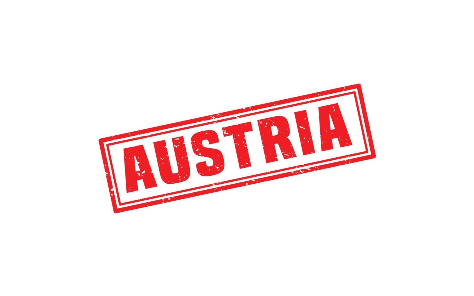 AUSTRIA stamp rubber with grunge style on white background vector