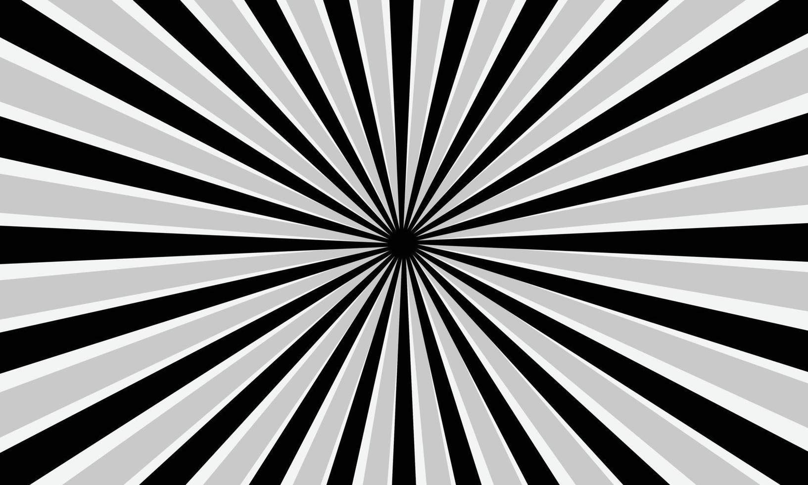 black and white rays, black burst background vector