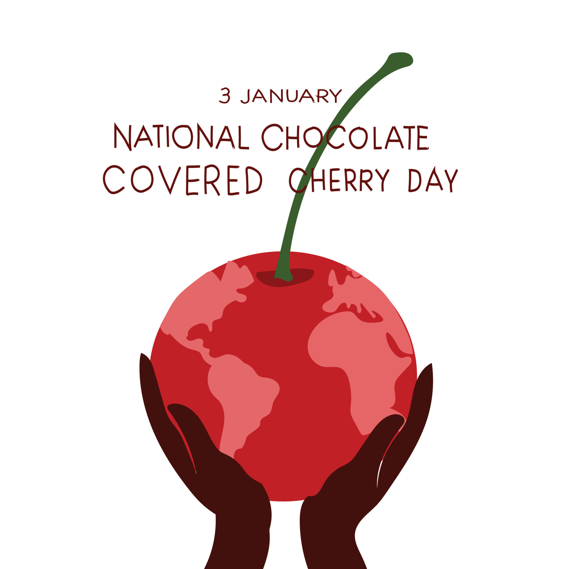 National Chocolate Covered Cherry Day vector illustration 16746557