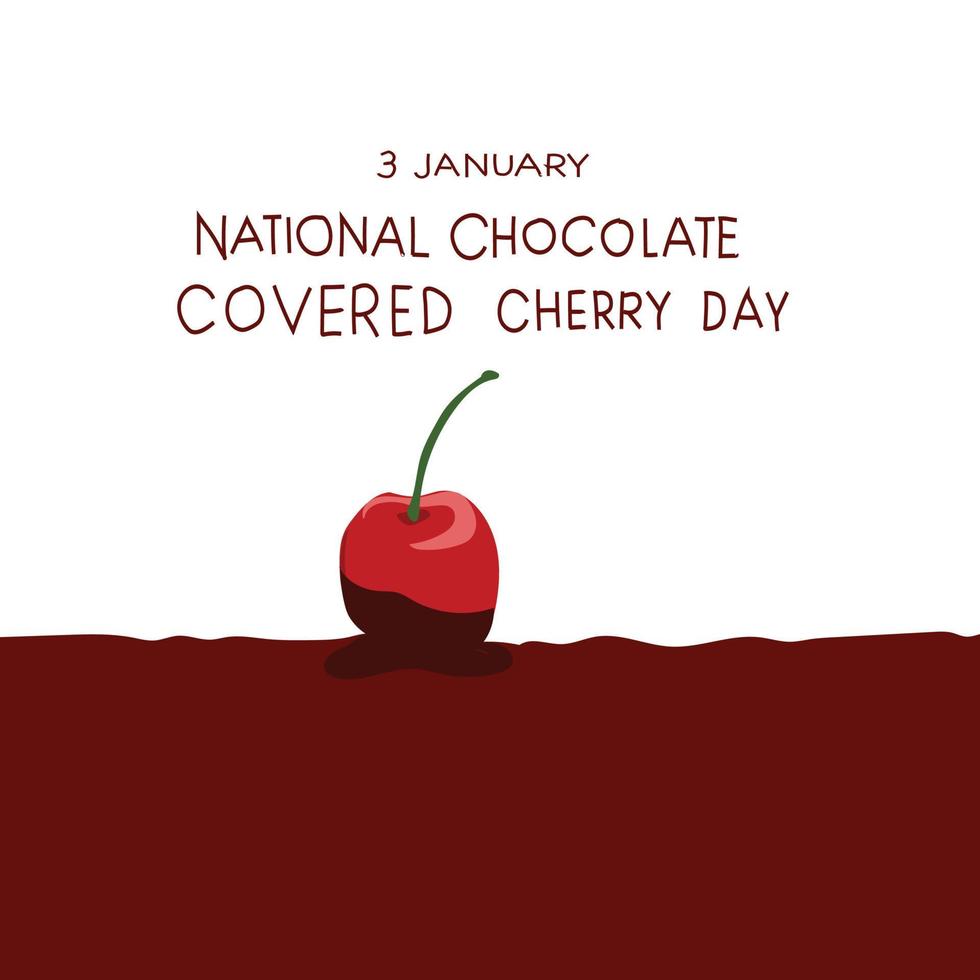 National Chocolate Covered Cherry Day vector illustration 16746567
