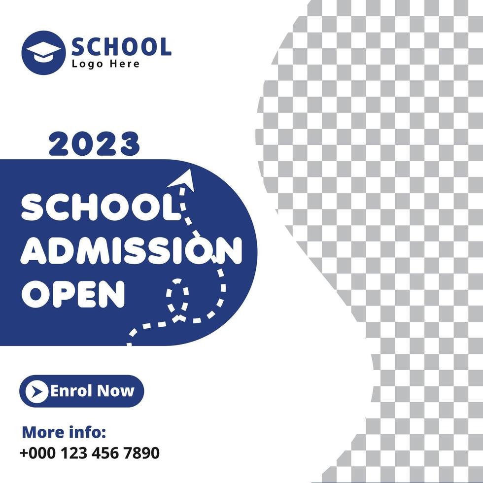 School Admission Open Poster vector