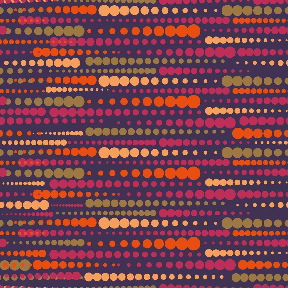 Seamless vector horizontal circles repeat geometric pattern.