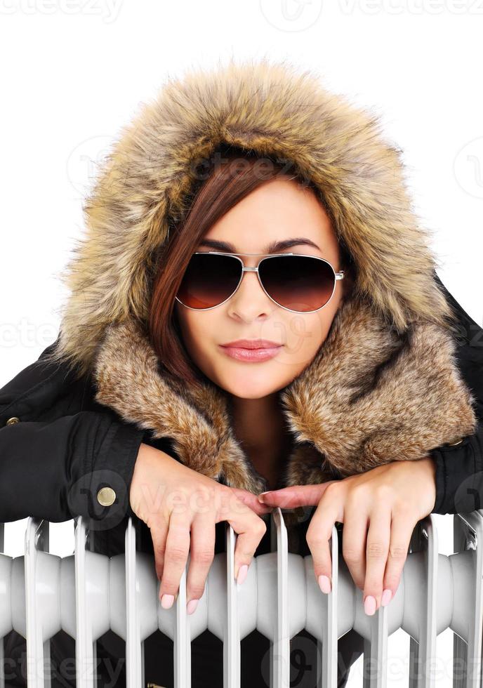 Woman for Winter warmth photo