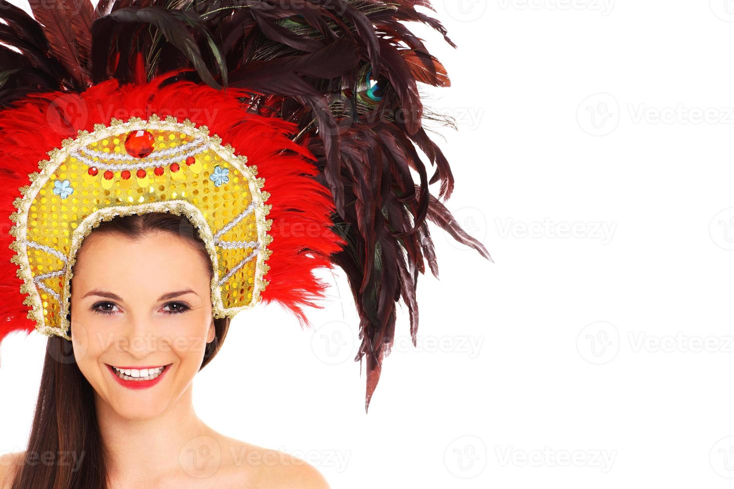 Woman with carnival costume photo