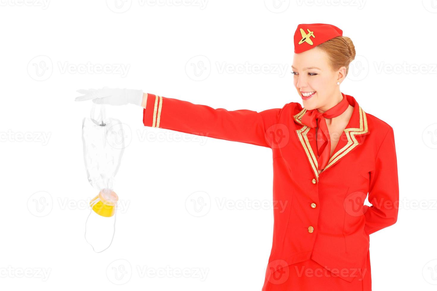 Beautiful flight attendant photo