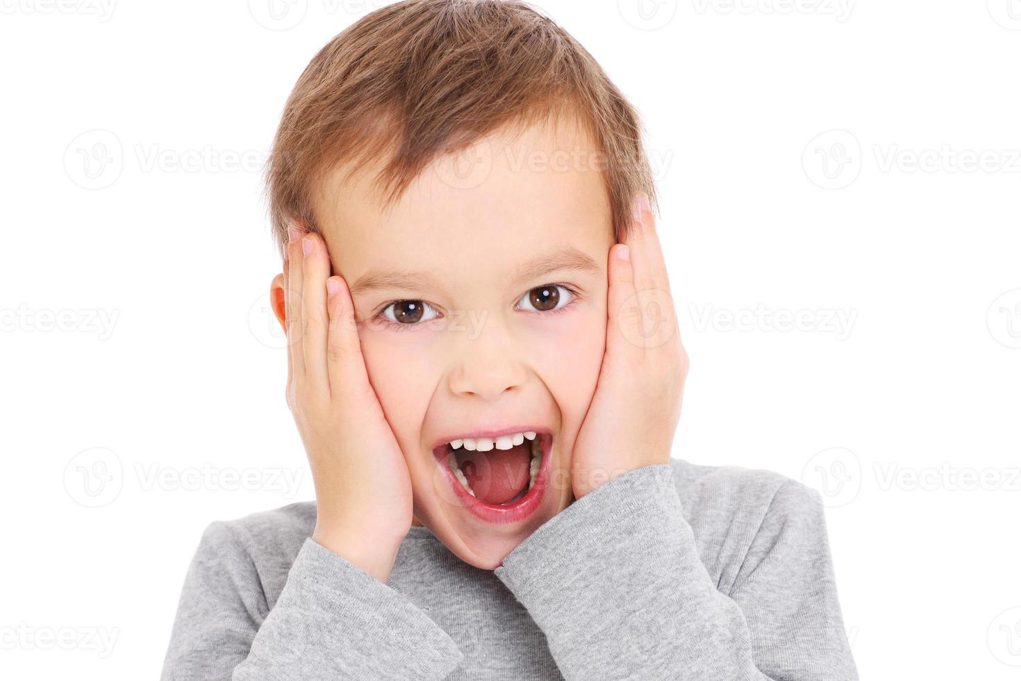Happy little boy photo