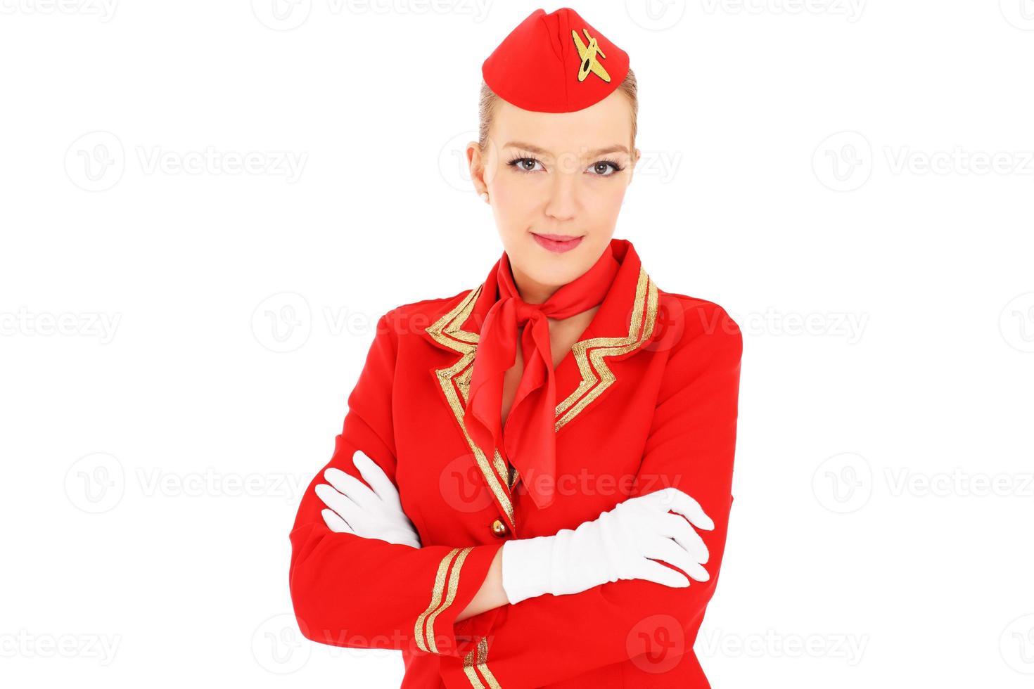 Beautiful flight attendant photo