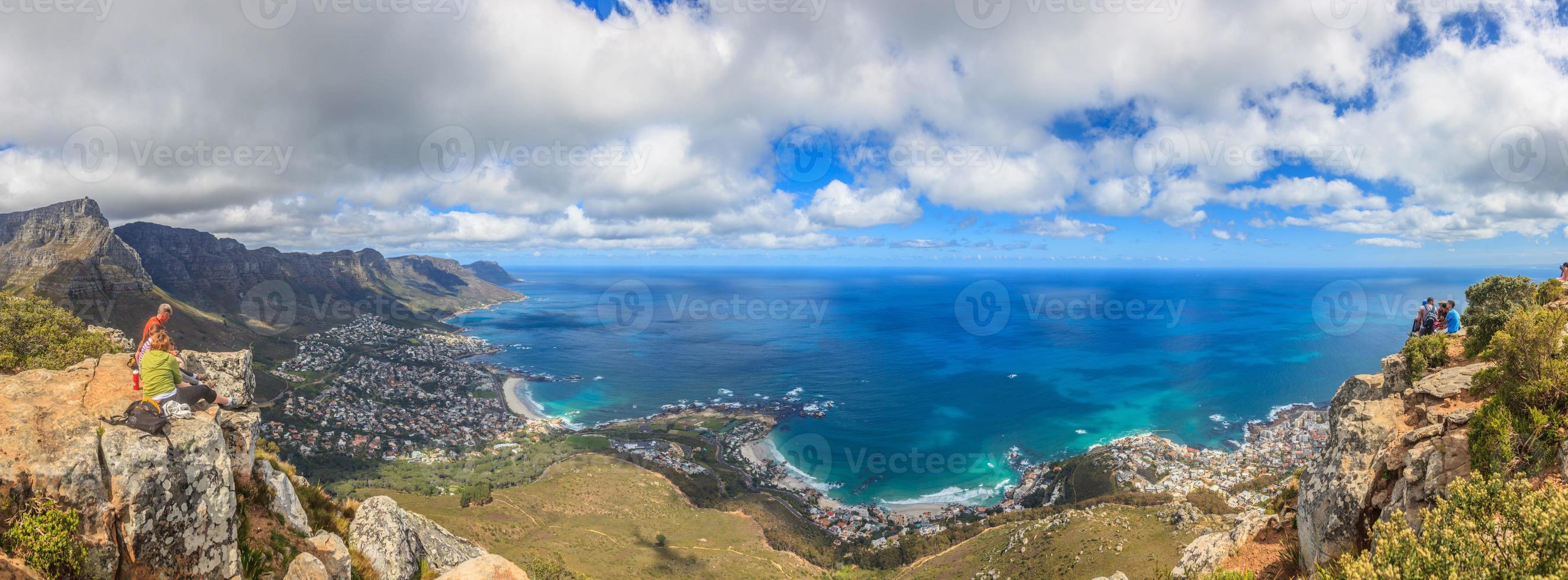 vista panorámica desde la ruta de senderismo Lions Head hasta Clifton foto