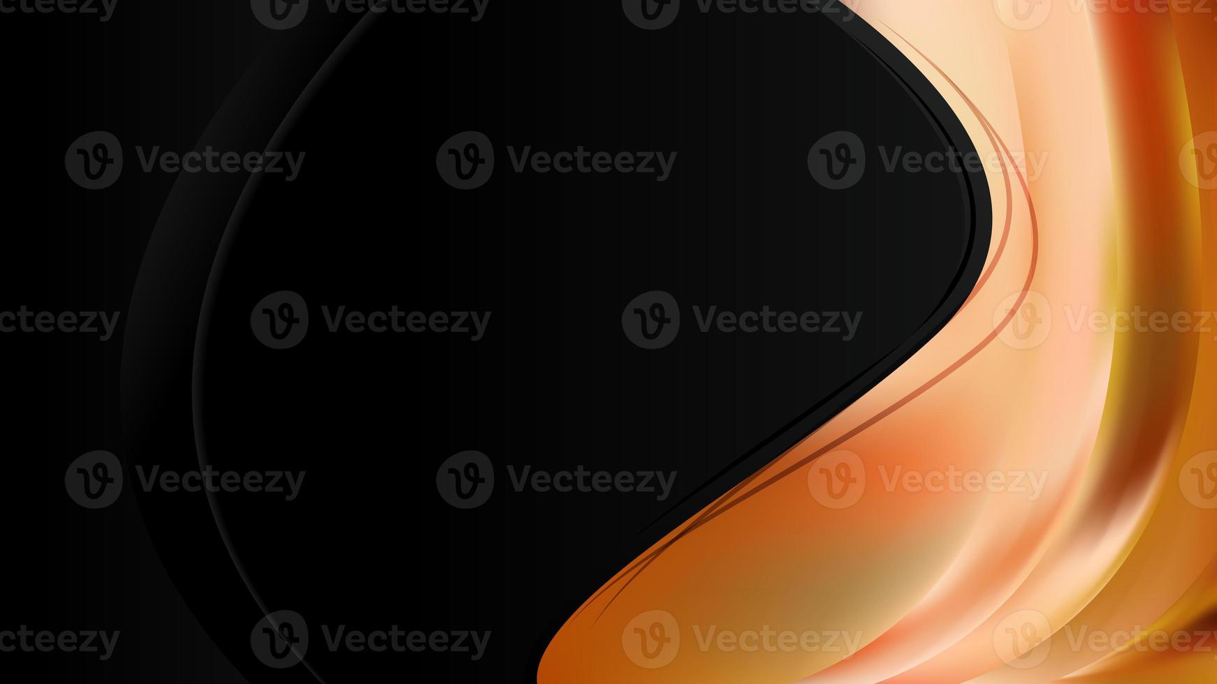 Orange and Black Brochure Design photo