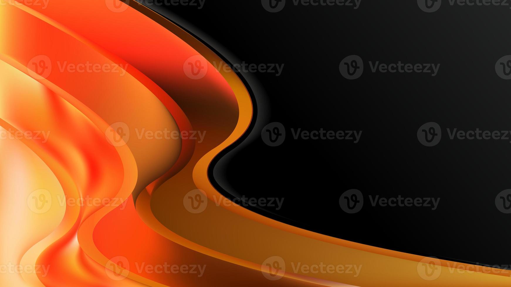 Cool Orange Brochure Design Template photo