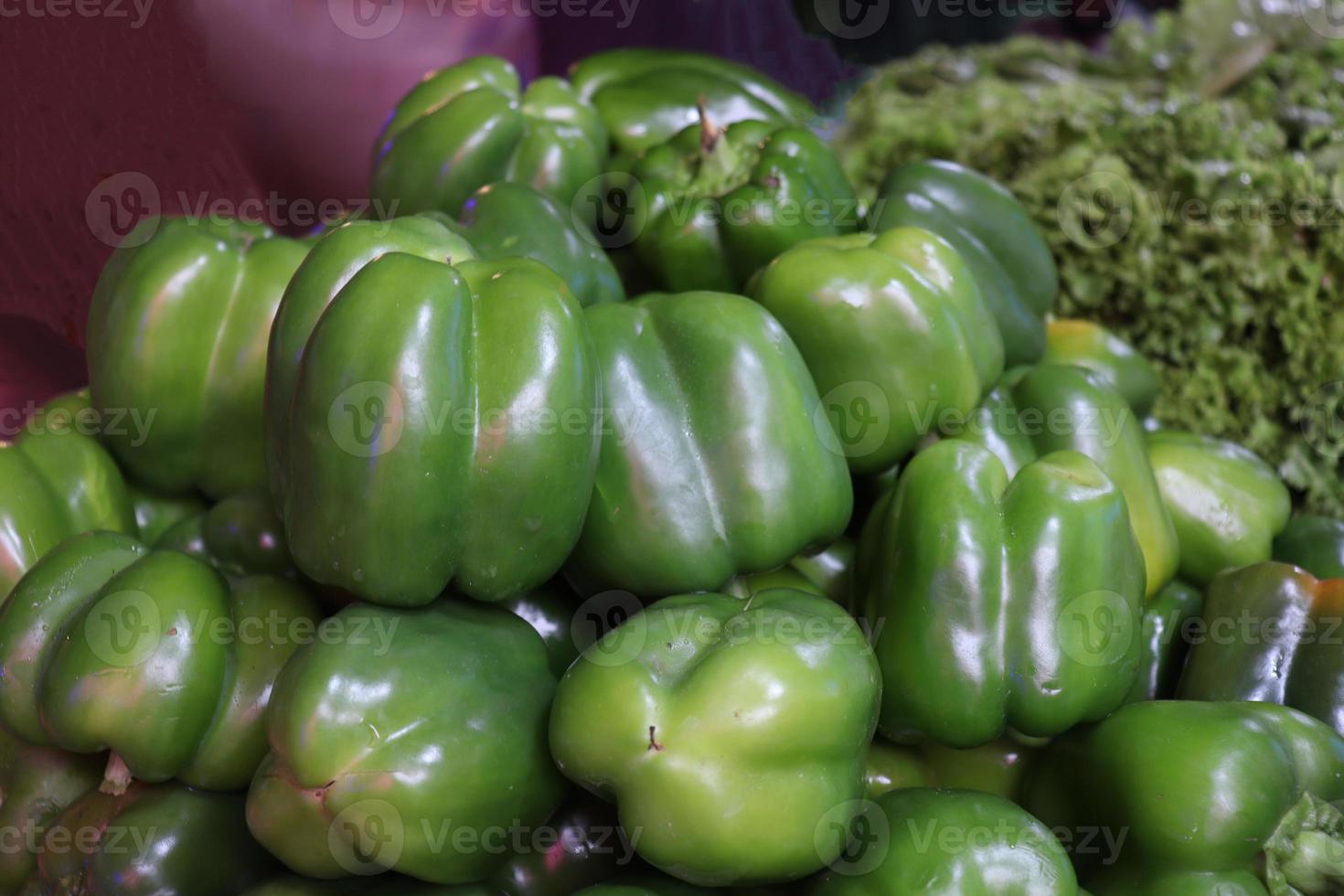 green capsicum stock on shop photo