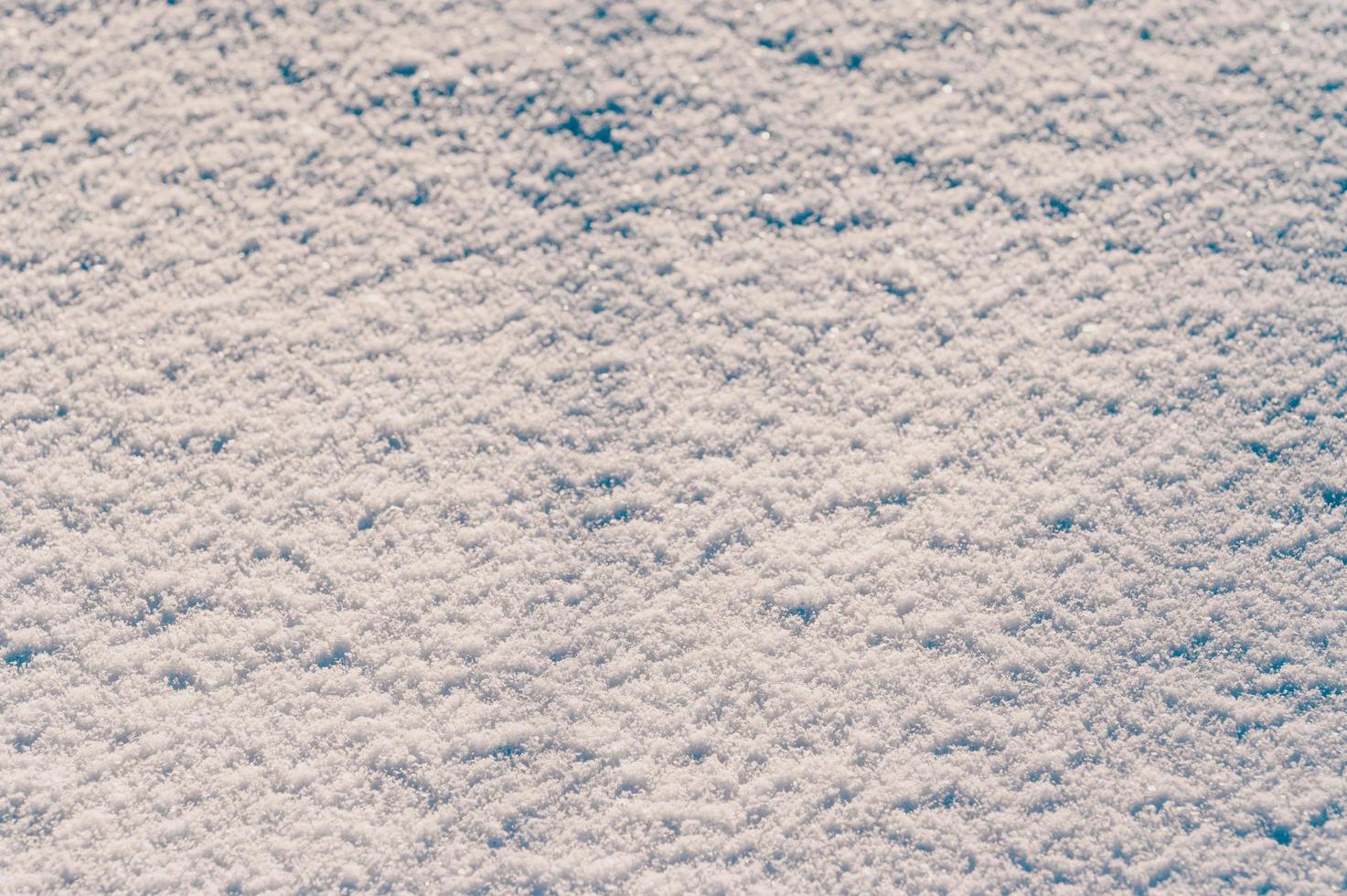 temporada de nieve y copos de nieve, textura de nieve suelta y seca. foto