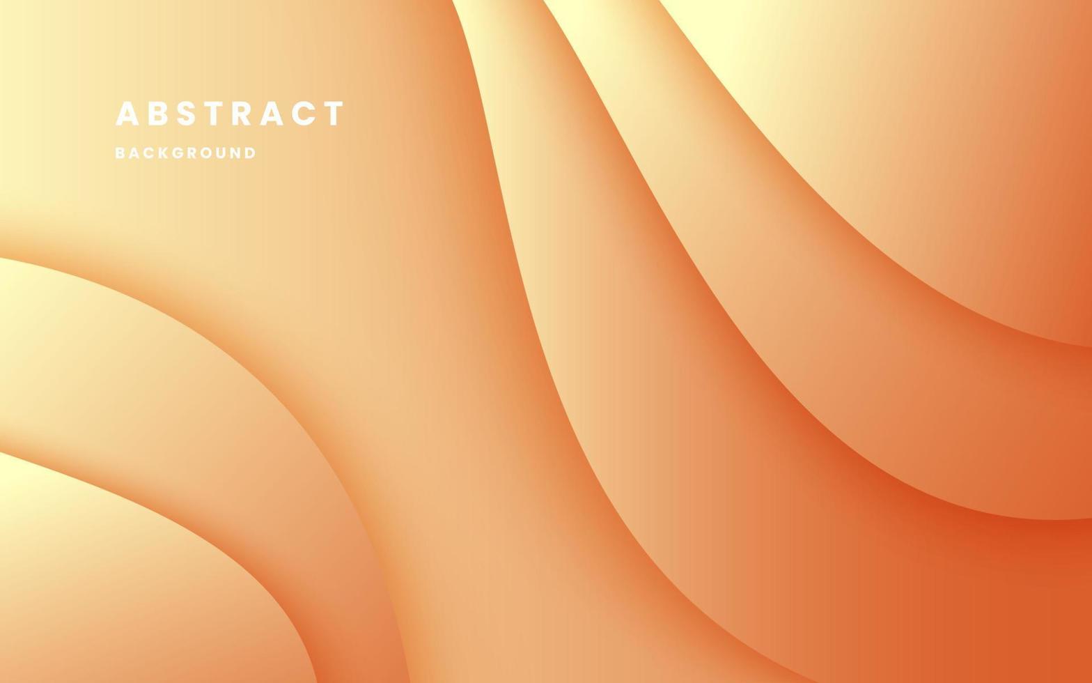 Orange gradient background dynamic wavy light and shadow. liquid abstract background. modern elegant design background. illustration vector 10 eps.