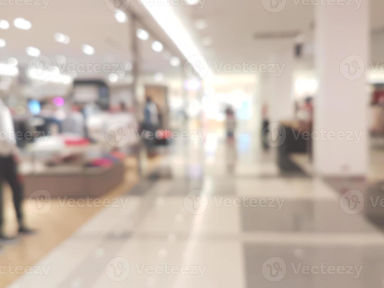 shopping mall blur background photo