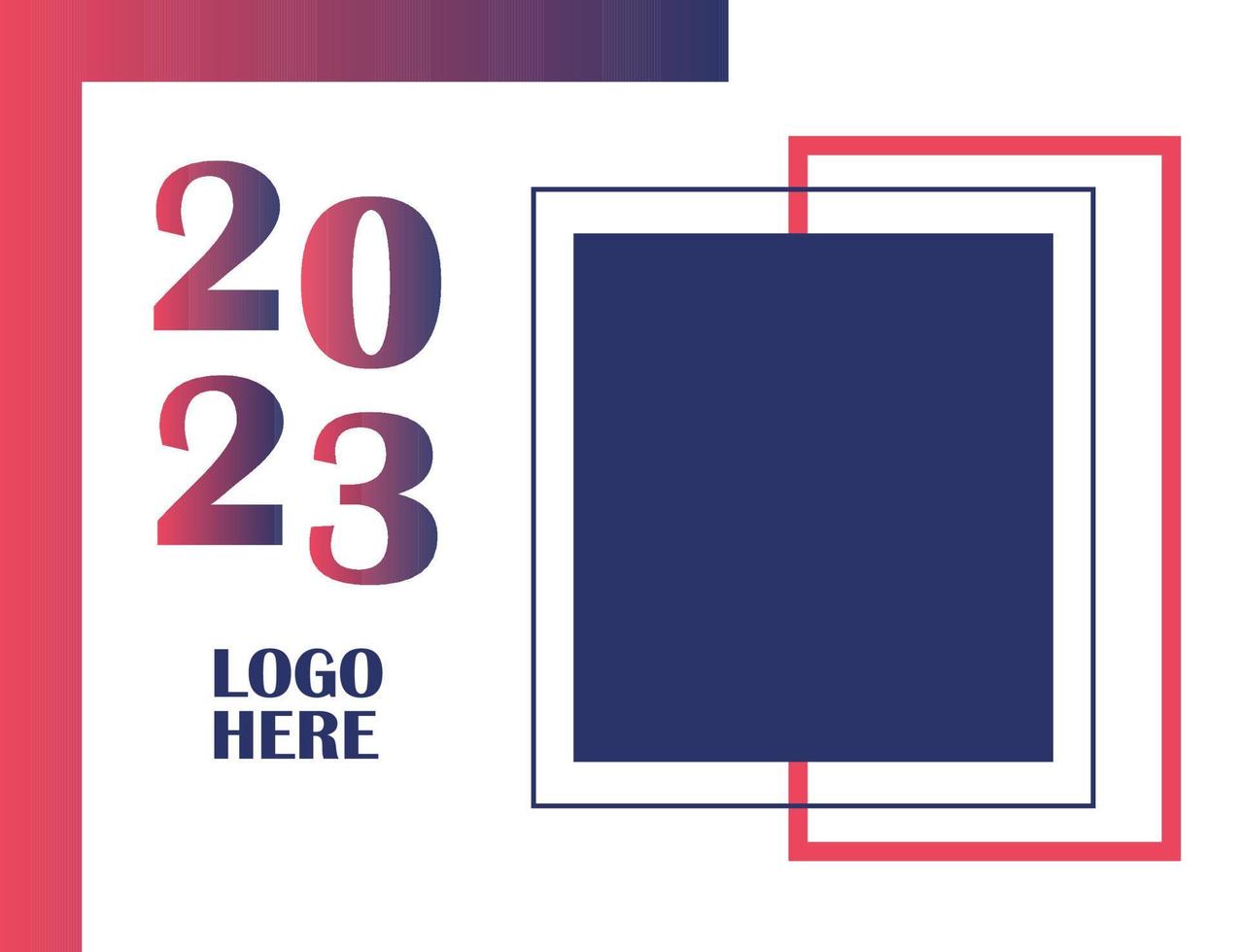 Desk Calendar 2023 design template vector