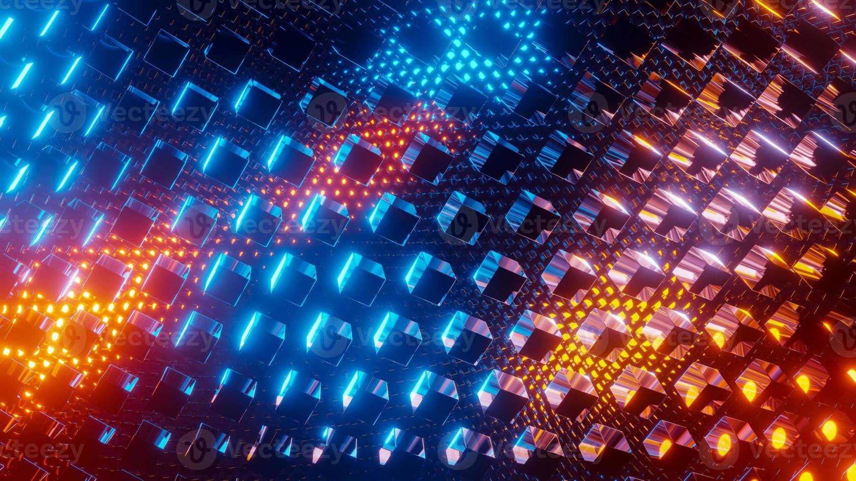 Abstract sparkling animated background. 3D rendering illustration. photo