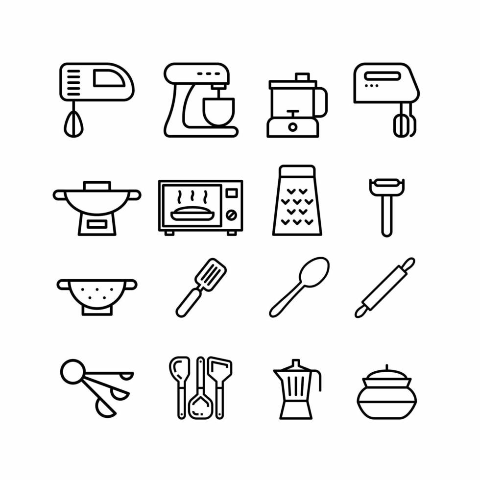 plantilla de icono de equipo de cocina. ilustración vectorial de stock vector