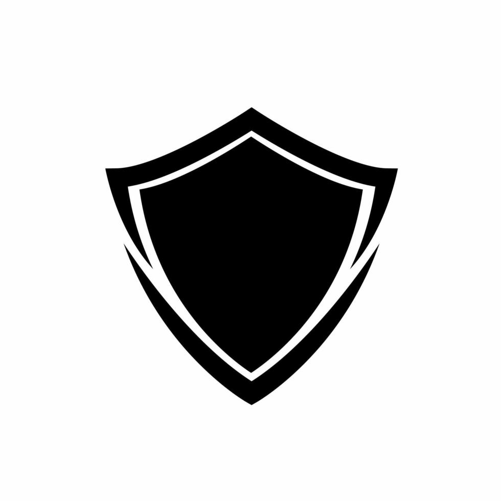 Shield icon illustration template. Stock vector. vector