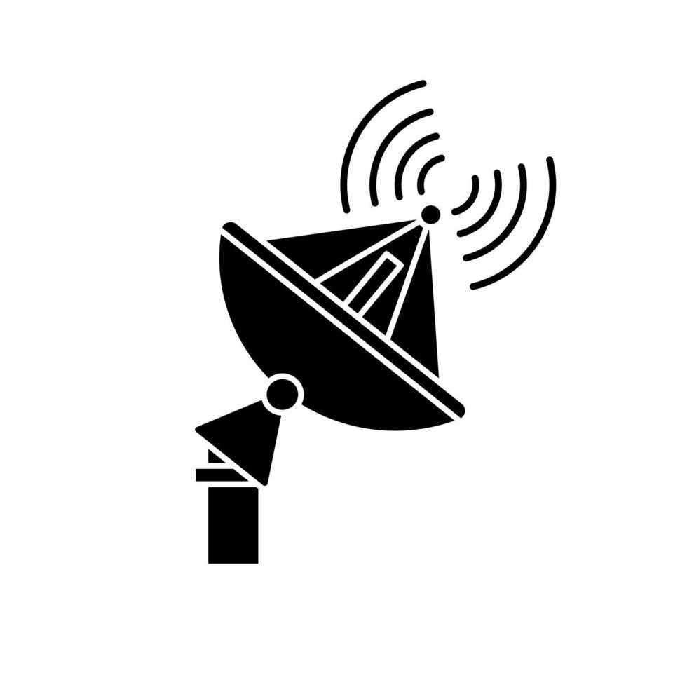 Signal antenna icon illustration template white background. Stock vector. vector
