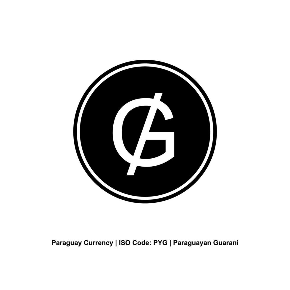 Paraguay Currency Symbol, Paraguayan Guarani Icon, PYG Sign. Vector Illustration