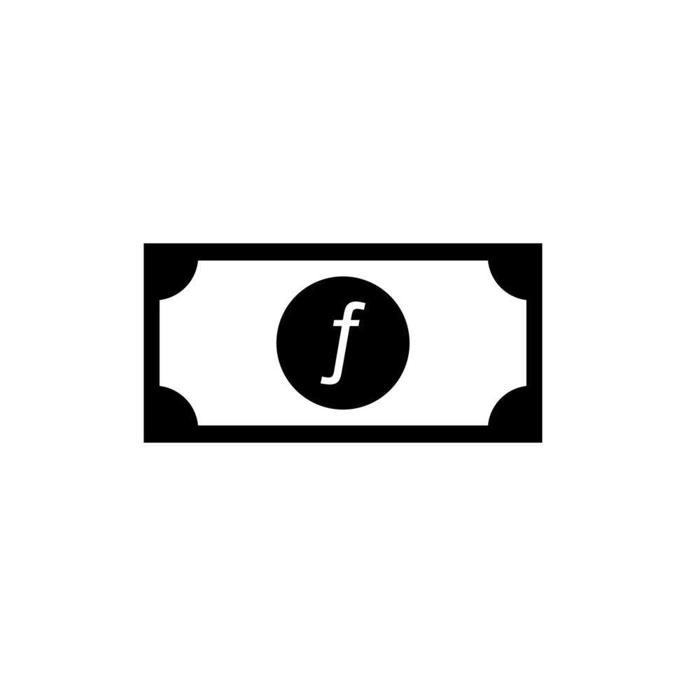 Aruba Currency Symbol, Aruban Florin Icon, AWG Sign. Vector Illustration