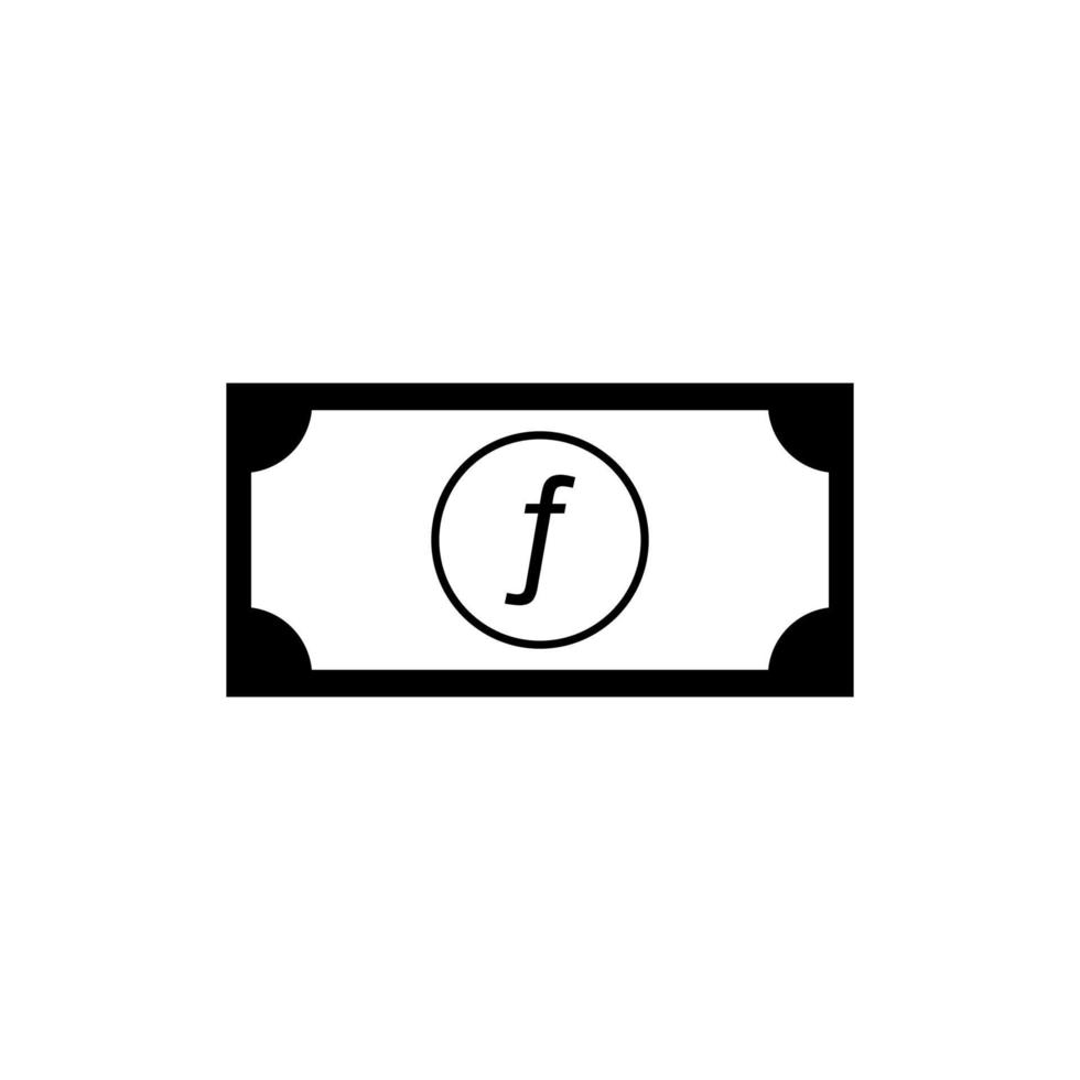 Aruba Currency Symbol, Aruban Florin Icon, AWG Sign. Vector Illustration