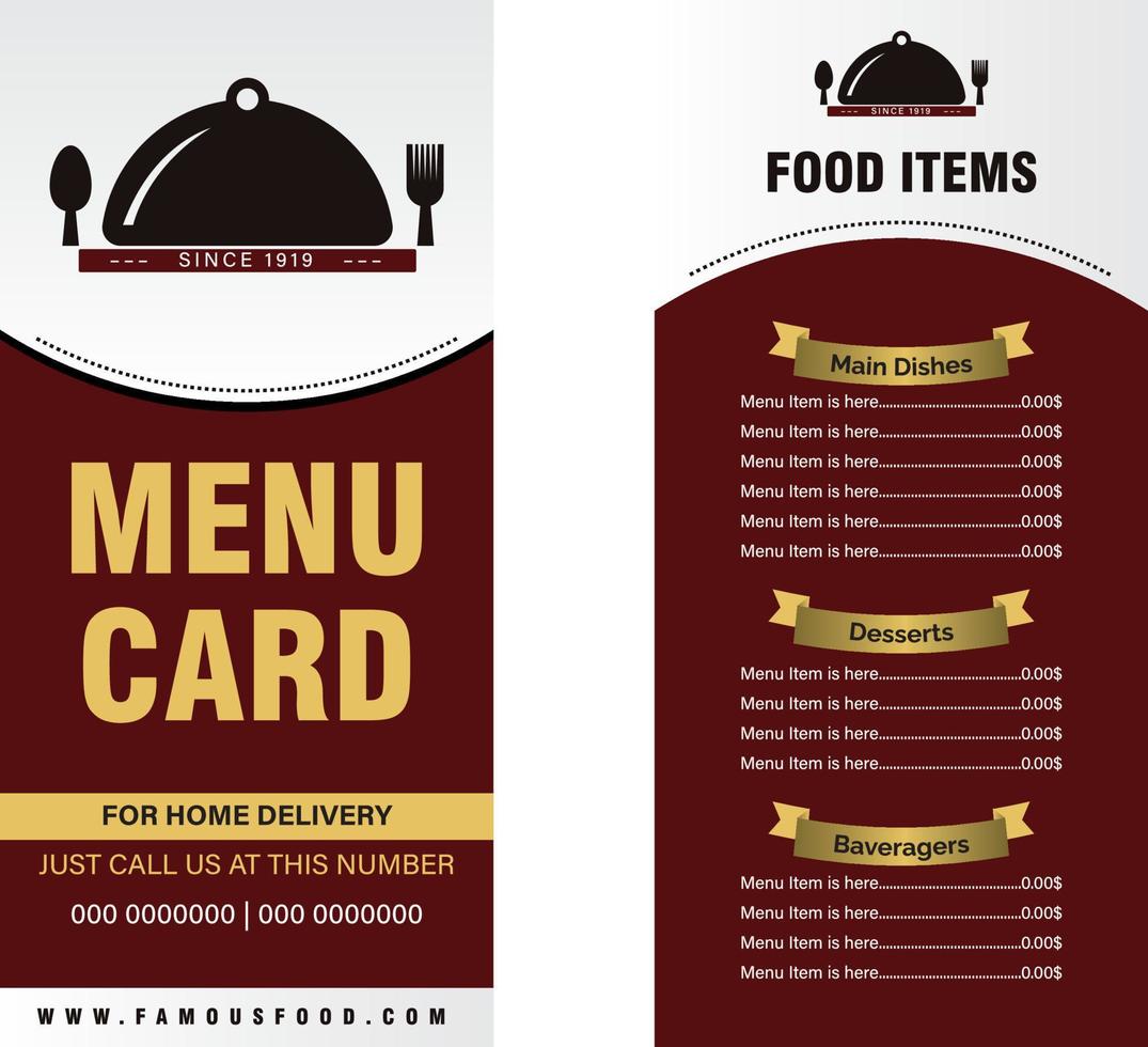 Restaurant Cafe Menu Template Design Food Flyer Placemat Design Restaurant Cafe Menu Template Design Food Flyer Placemat Design